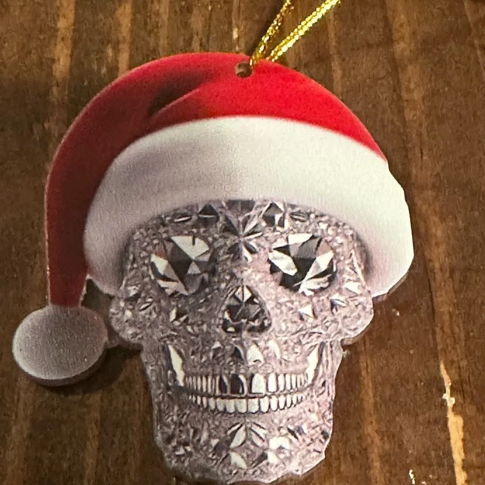 Festive Bird dragon skull Christmas Ornament Set